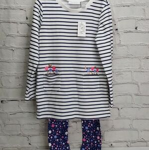 'THE CHILDREN'S PLACE' 'BOUQUETS & BUTTERFLIES' LONG-SLEEVE TOP & LEGGINGS SET